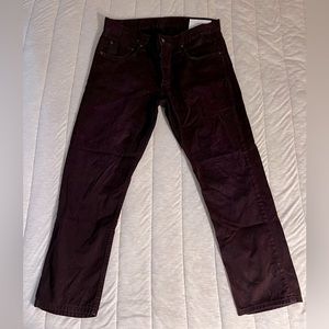 Men’s Size 34 Slim Fit - Rag & Bone Brown/Purple Shade